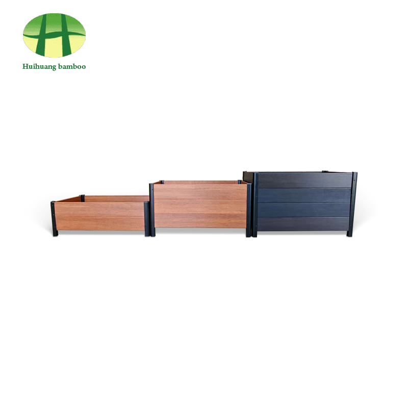 Udendørs vejrbestandig plantekasse i bambus i komposit træ Udendørs vejrbestandig plantekasse i bambus i komposit træ