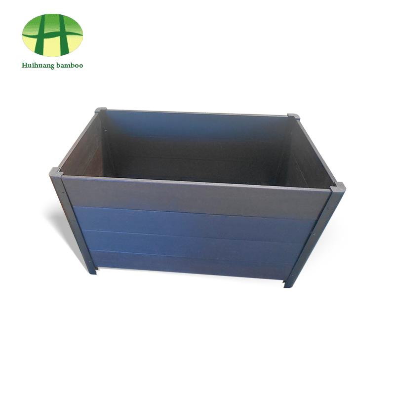Udendørs vejrbestandig plantekasse i bambus i komposit træ Udendørs vejrbestandig plantekasse i bambus i komposit træ