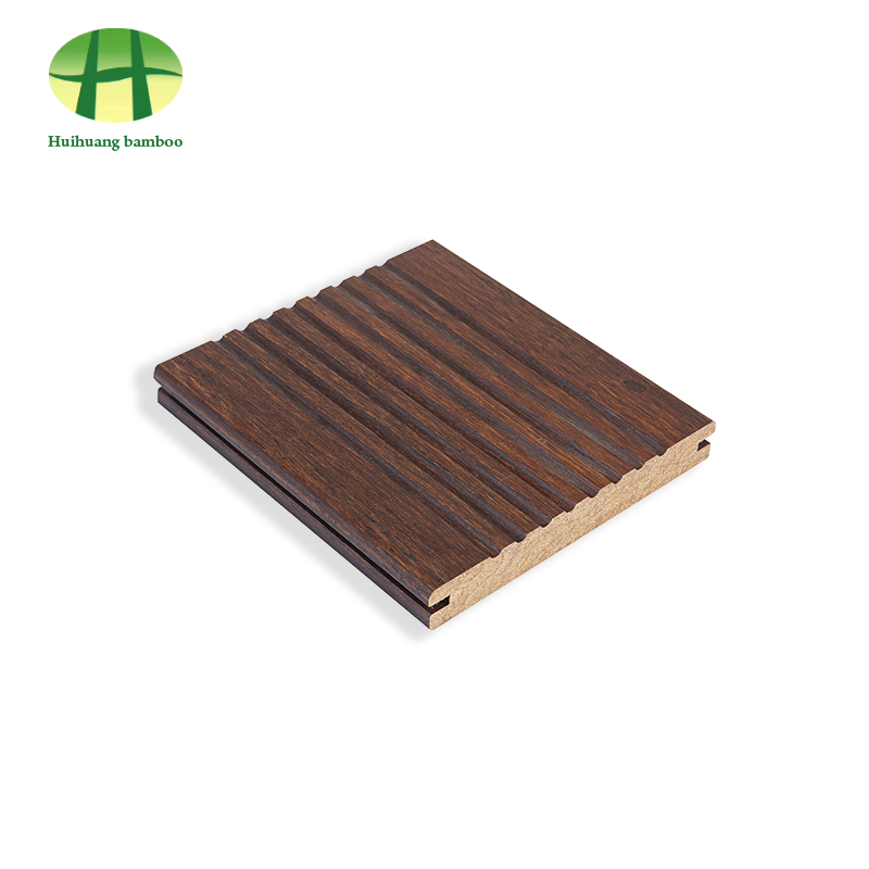 Stort bølgebambusgulv